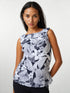 COWL NECK SLEEVELESS TOP - T2662